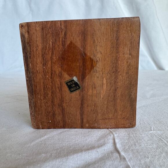 Mid Century Modern Eyeglass Holder Solid Wood Nose - Picture 8 of 9